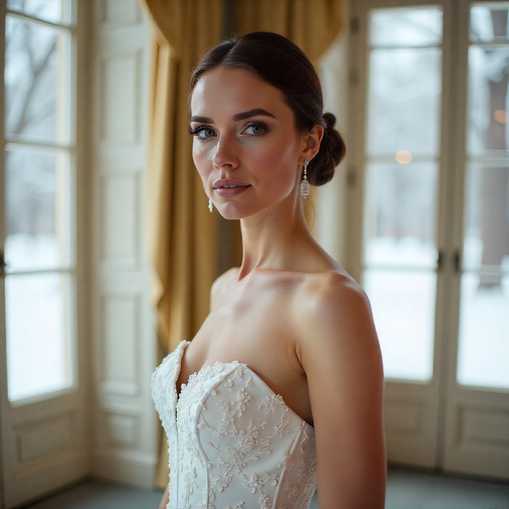 27 Best Bridal Hair and Makeup Ideas for Your Big Day 22 Half Braids with Nude Gloss