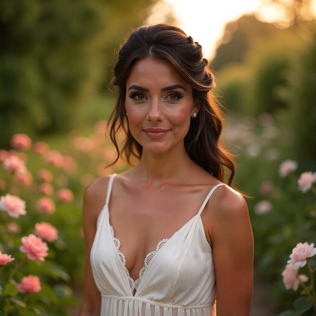 27 Best Bridal Hair and Makeup Ideas for Your Big Day 3 Half Up Half Down with Peach Tones