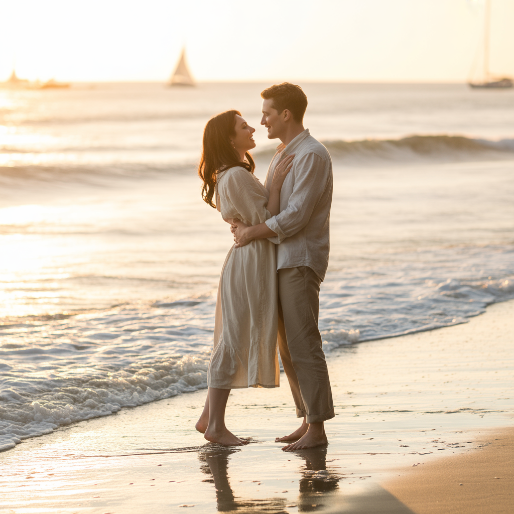 Beachside Bliss Engagement Photoshoot Ideas