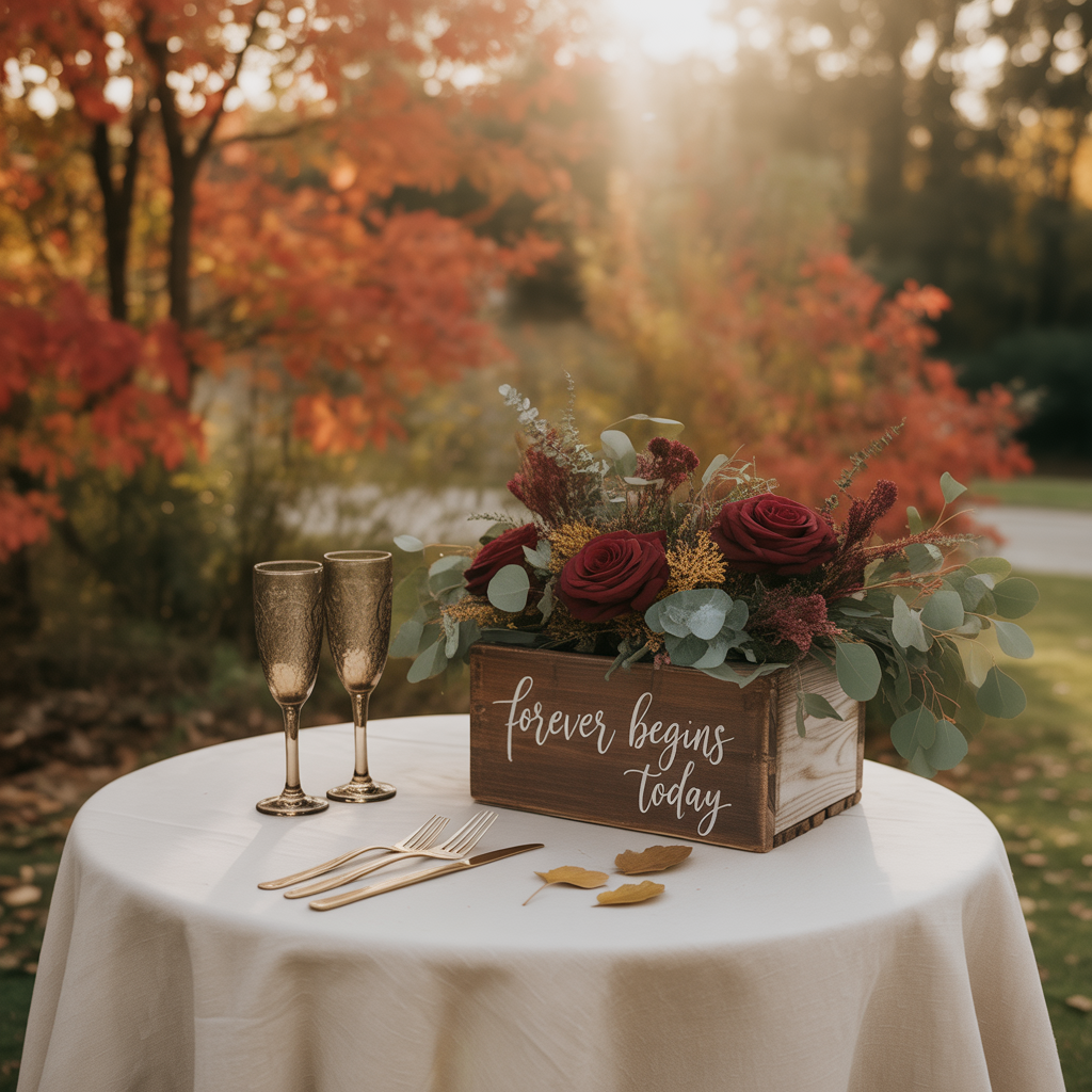 Fall Wedding Table Decor