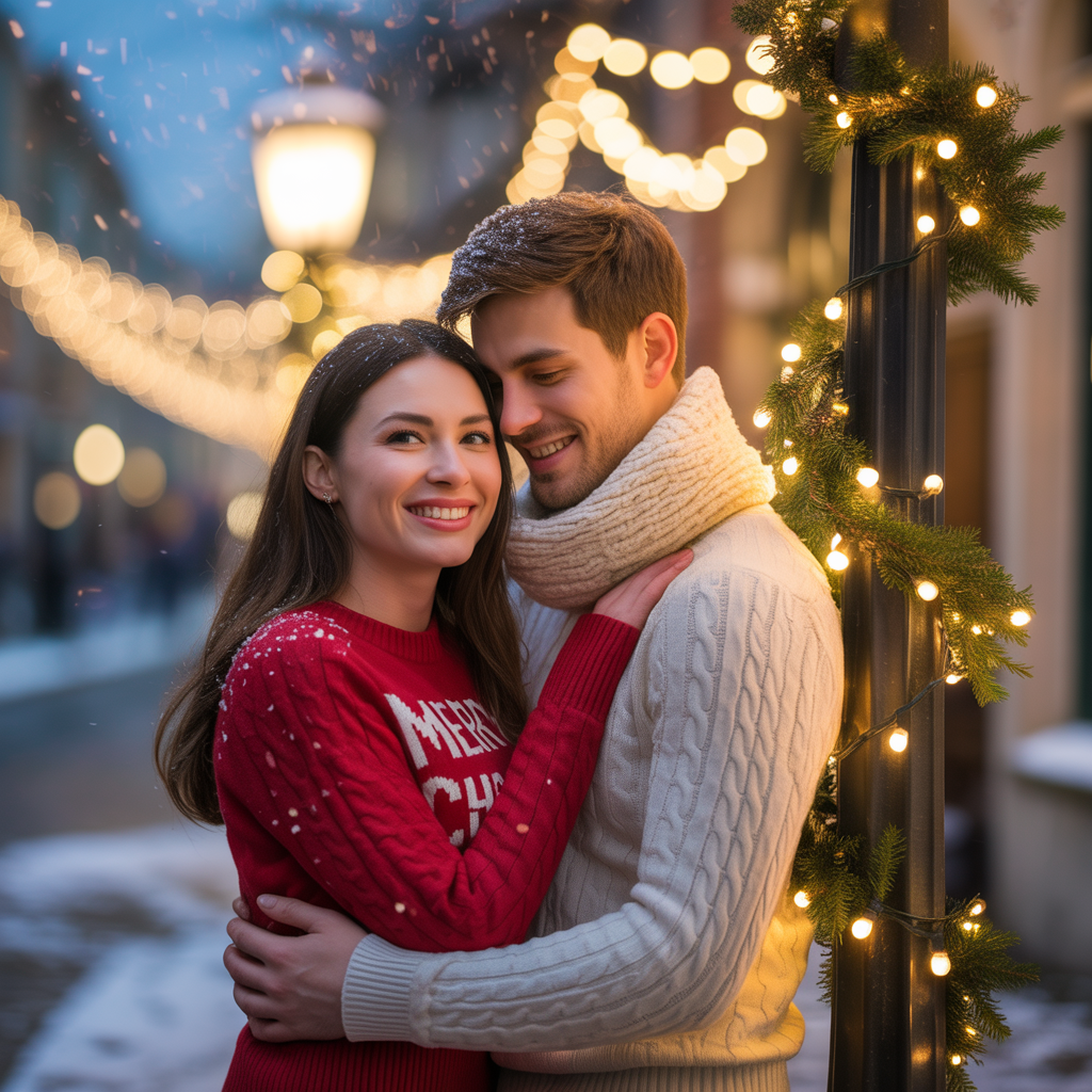 Holiday Spirit Engagement Photoshoot Ideas