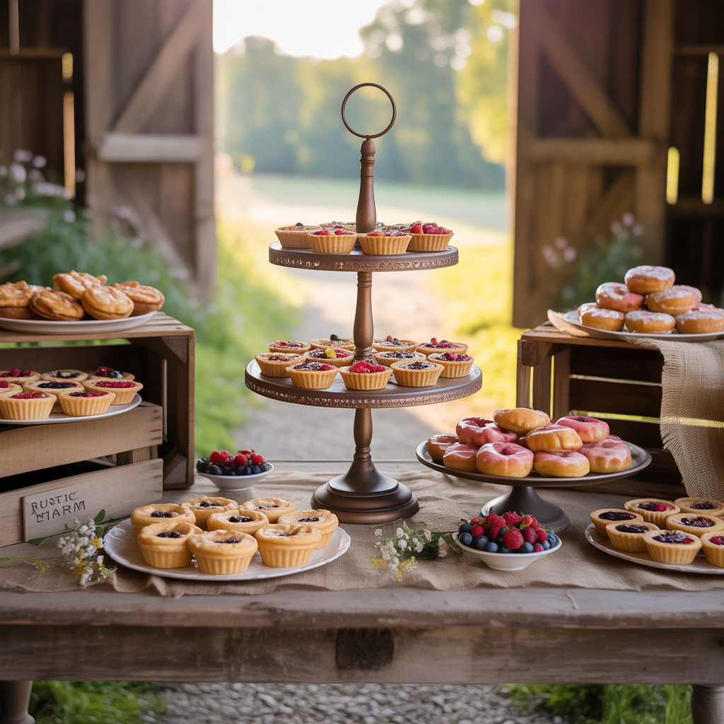20 Elegant & Fun Wedding Dessert Table Ideas to Inspire 2 Rustic Dessert Table Charm
