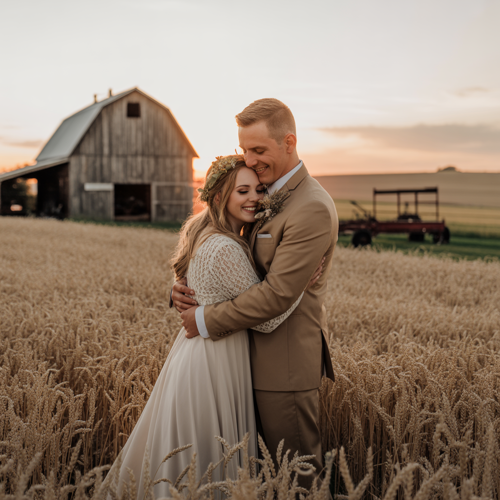 Rustic Farm Engagement Photoshoot Ideas