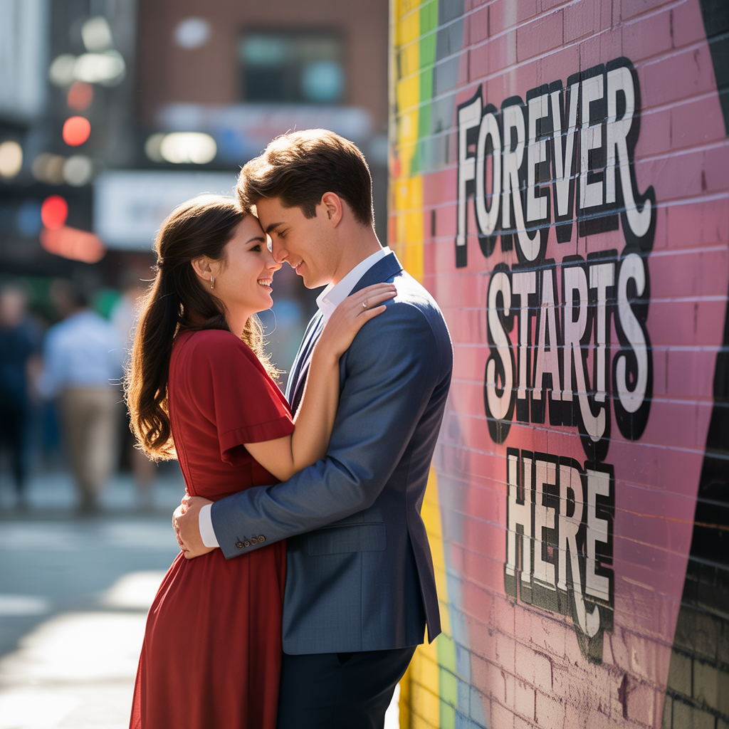 Urban Adventure Engagement Photoshoot Ideas