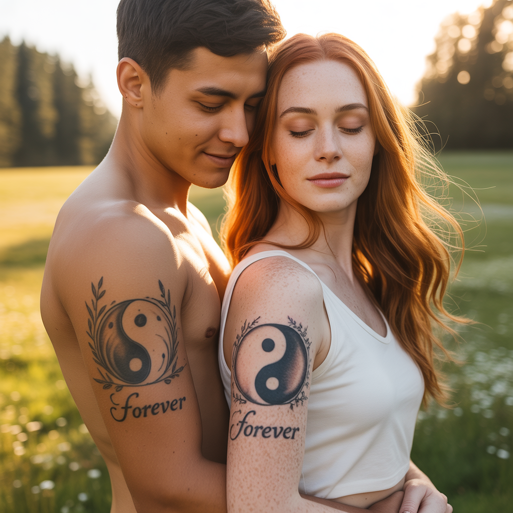 12 Unique and Romantic Couple Tattoo Ideas 11 Yin and Yang