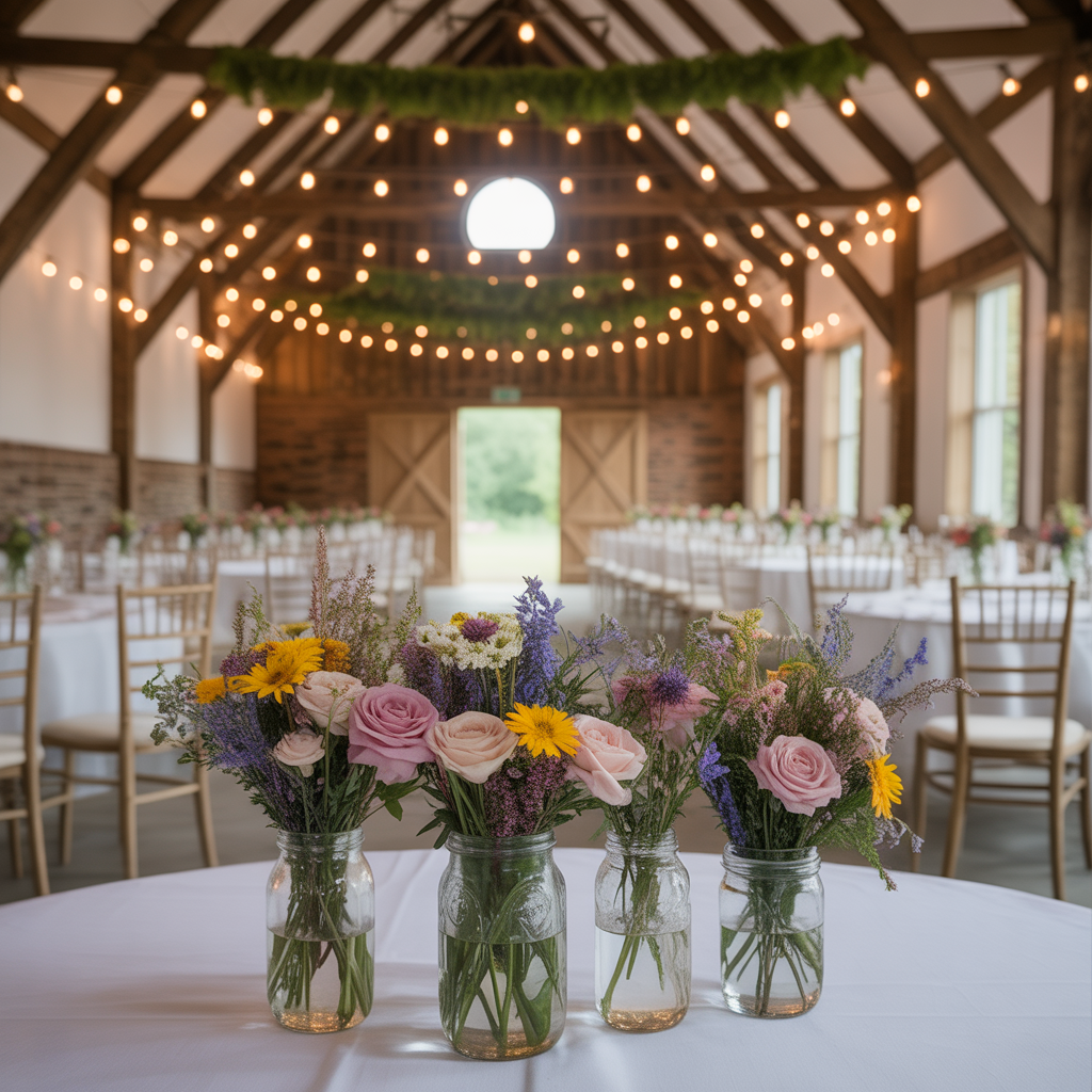 Magical 17 Barn Wedding Ideas for a Romantic Country Vibe 2 Embrace Seasonal Florals