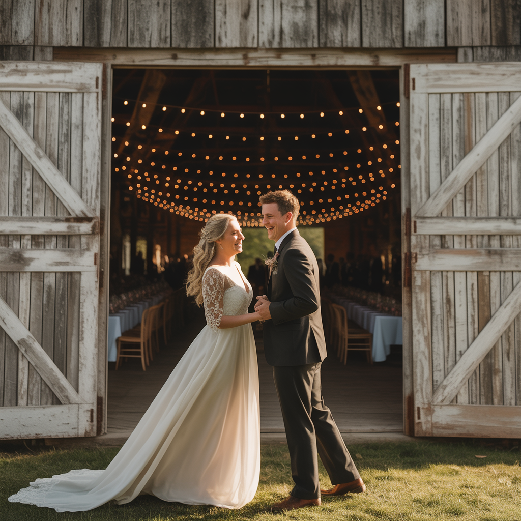 Magical 17 Barn Wedding Ideas for a Romantic Country Vibe 14 Outdoor Ceremony with Barn Reception