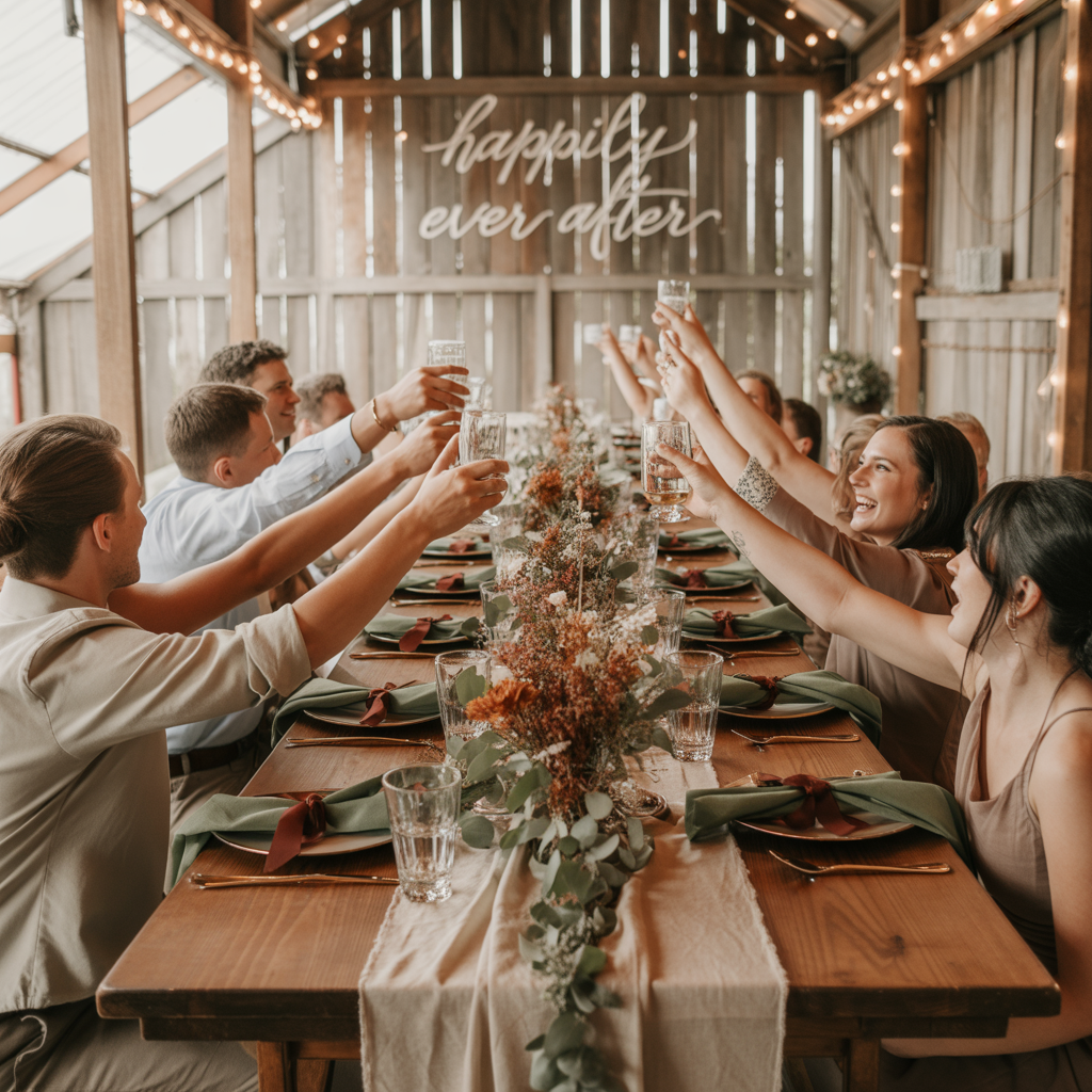 Magical 17 Barn Wedding Ideas for a Romantic Country Vibe 6 Neutral Color Palettes with Rustic Accents