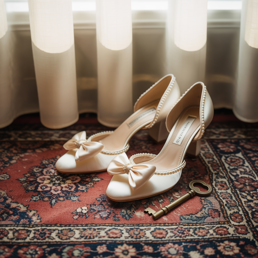 Stunning 12 Wedding Detail Shots for Your Big Day 10 Shoes Against a Backdrop of Texture