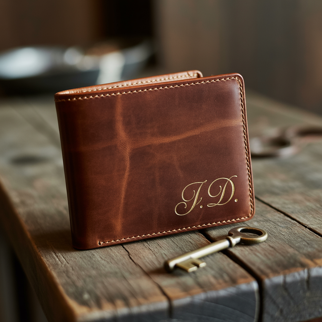 15 Unique Husband Birthday Gift Ideas for Him 1 Personalized Leather Wallet