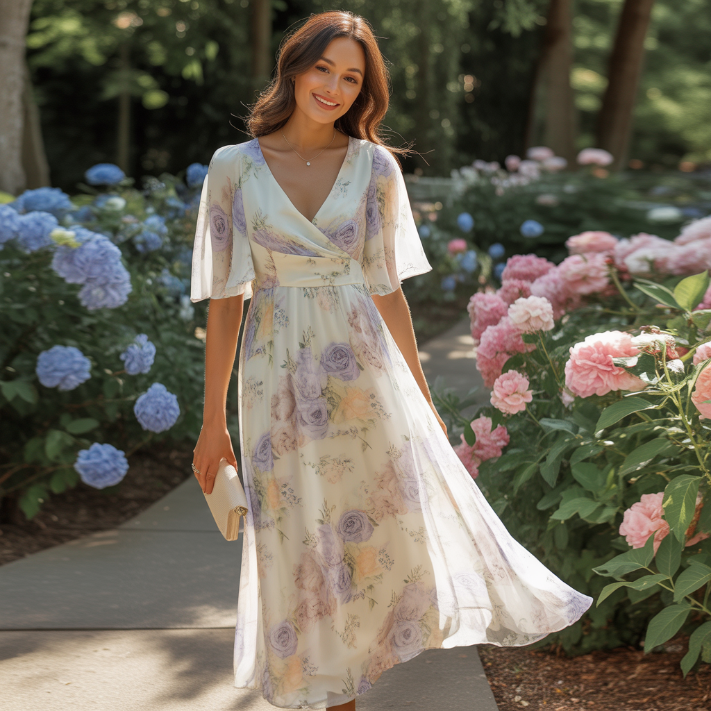 Elegant 15 Wedding Guest Dress Styles You’ll Love 3 Soft Floral Prints