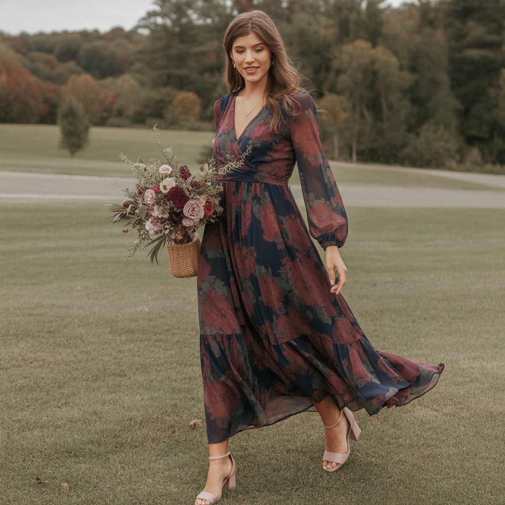 How to Choose the Perfect 10 September Wedding Guest Dress 4 Velvet accents for evening affairs