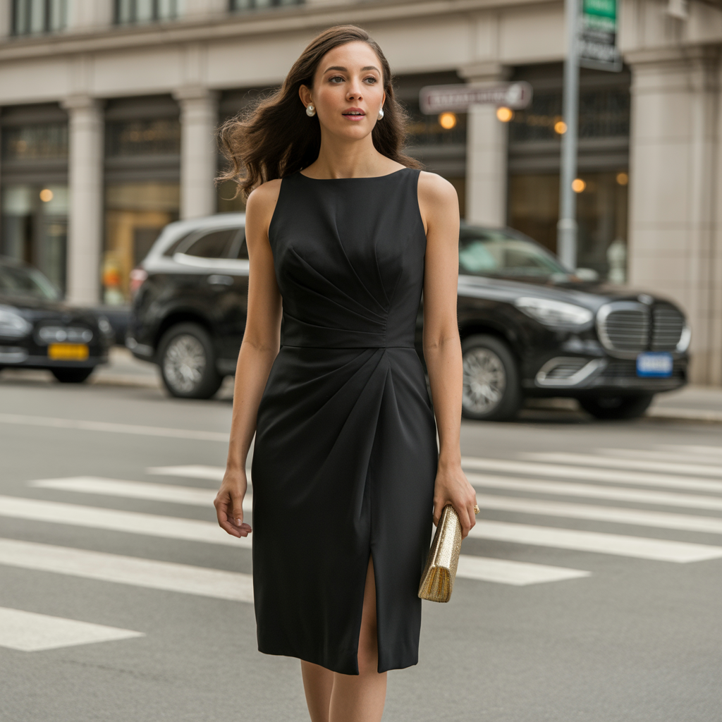 Elegant 15 Wedding Guest Dress Styles You’ll Love 7 Minimal Black Dress