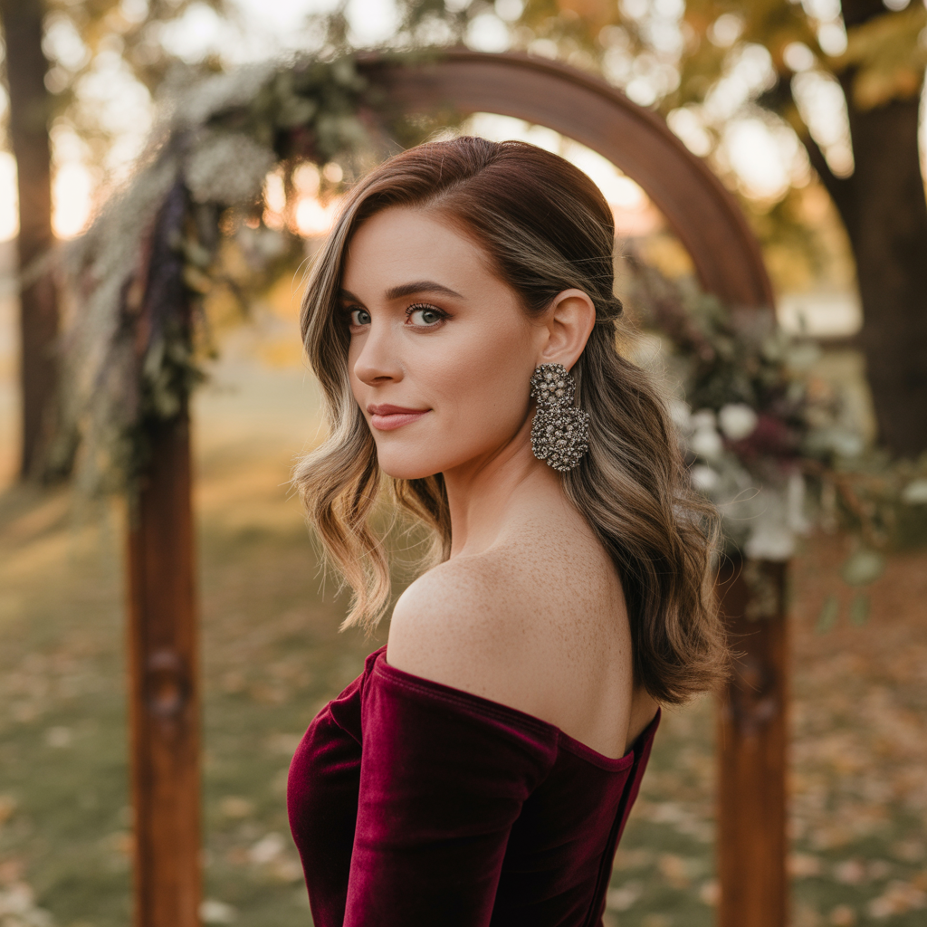 How to Choose the Perfect 10 September Wedding Guest Dress 7 Off-shoulder elegance