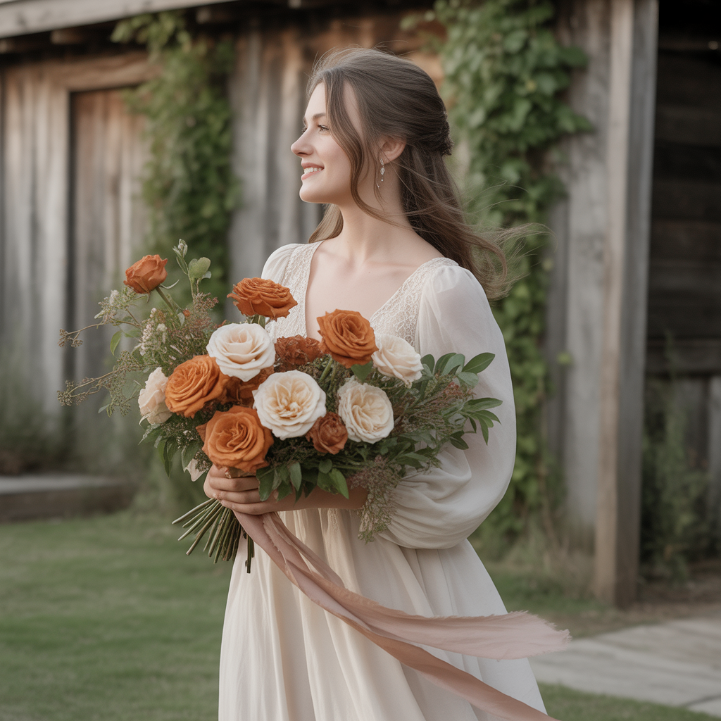 15 Burnt Orange Weddings: Bold, Warm & Unforgettable Themes 8 Burnt Orange Wedding Bouquets