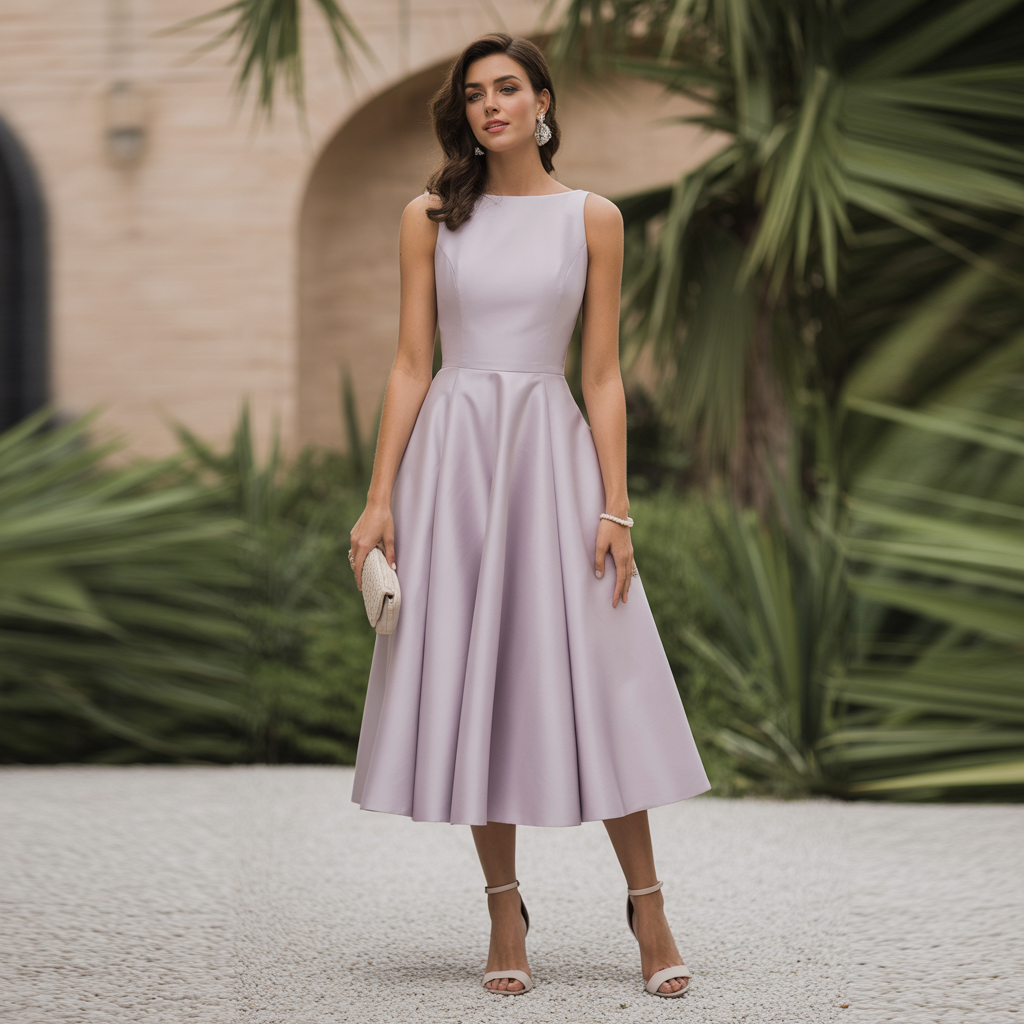 Elegant 15 Wedding Guest Dress Styles You’ll Love 1 Classic Midi Elegance