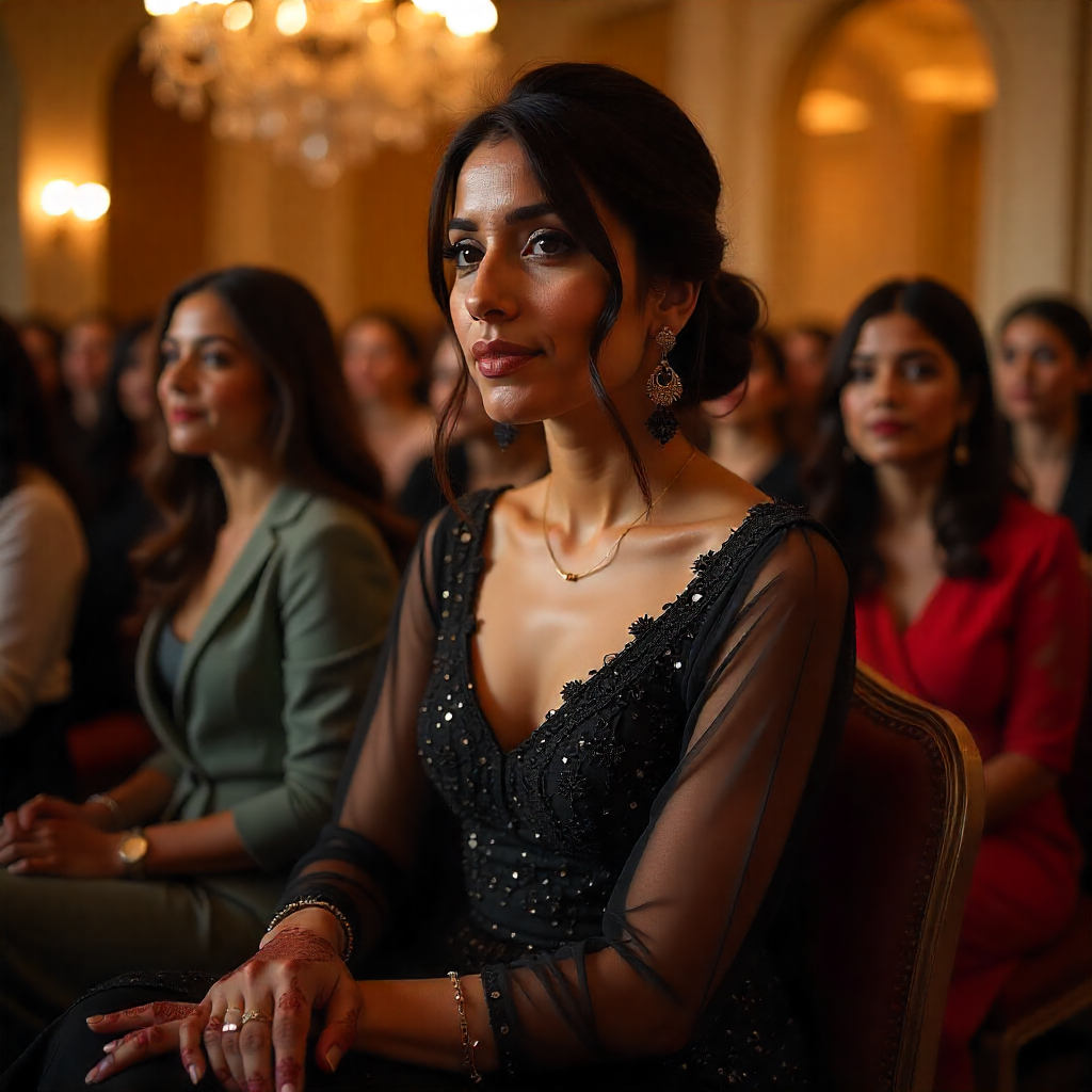 25 Inspiring Black Bridesmaid Dresses for Every Wedding 11 Sheer Accents