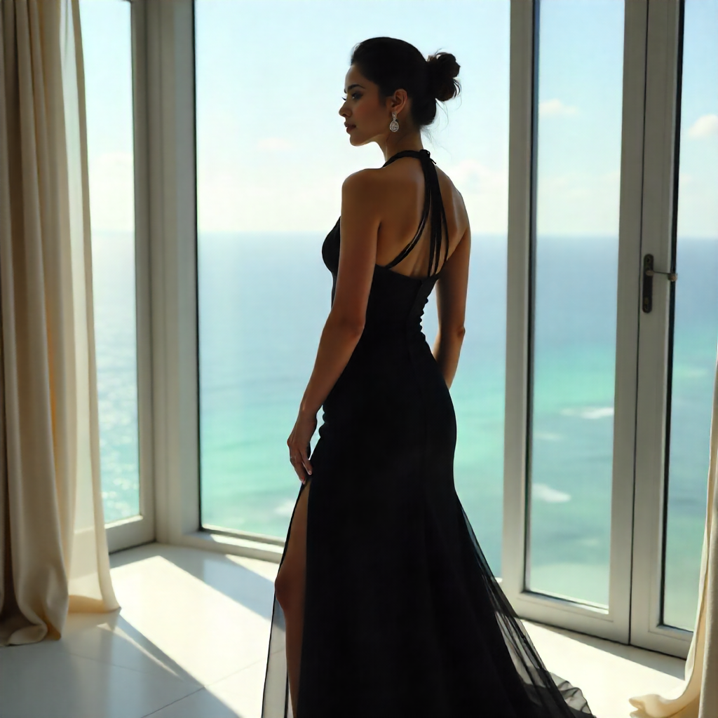 25 Inspiring Black Bridesmaid Dresses for Every Wedding 16 Halter Silhouettes