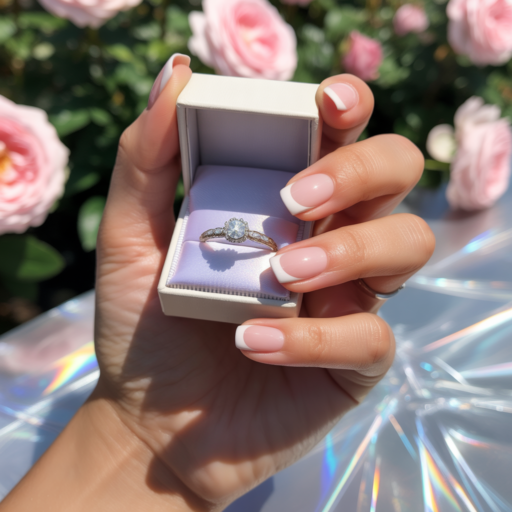 15 Pink Wedding Nail Ideas for Elegant Brides 2 French tips with pink base