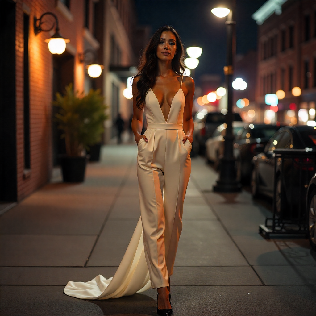 Stunning 25 Wedding Dress Styles for Every Bride 20 Jumpsuit Wedding Dress Style