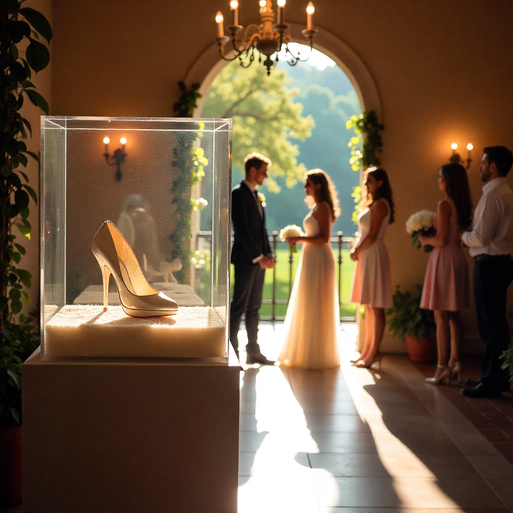 30 Disney Themed Wedding Ideas for a Magical Fairytale Celebration 27 Cinderella’s Glass Slipper Moment