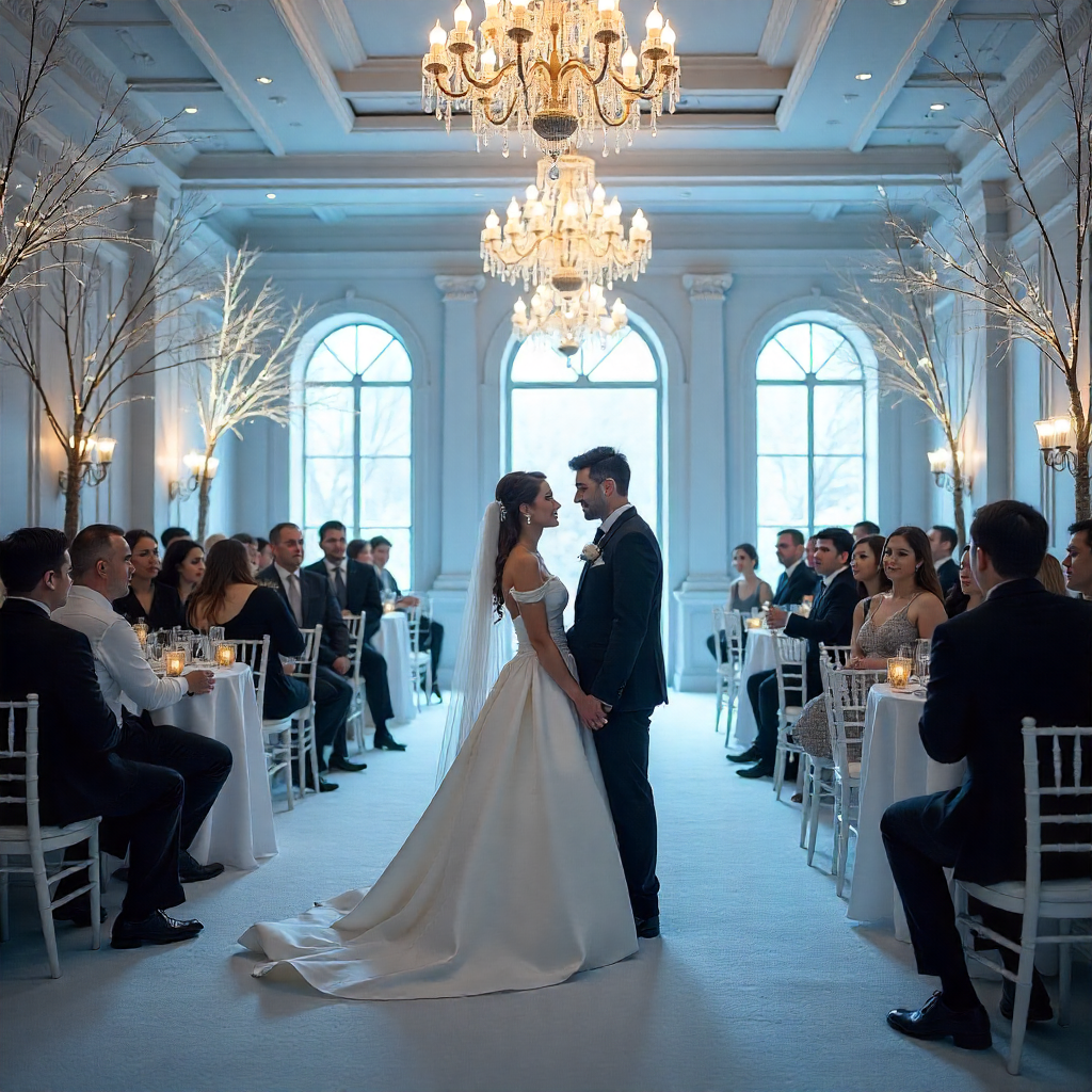 30 Disney Themed Wedding Ideas for a Magical Fairytale Celebration 9 Frozen Winter Wonderland