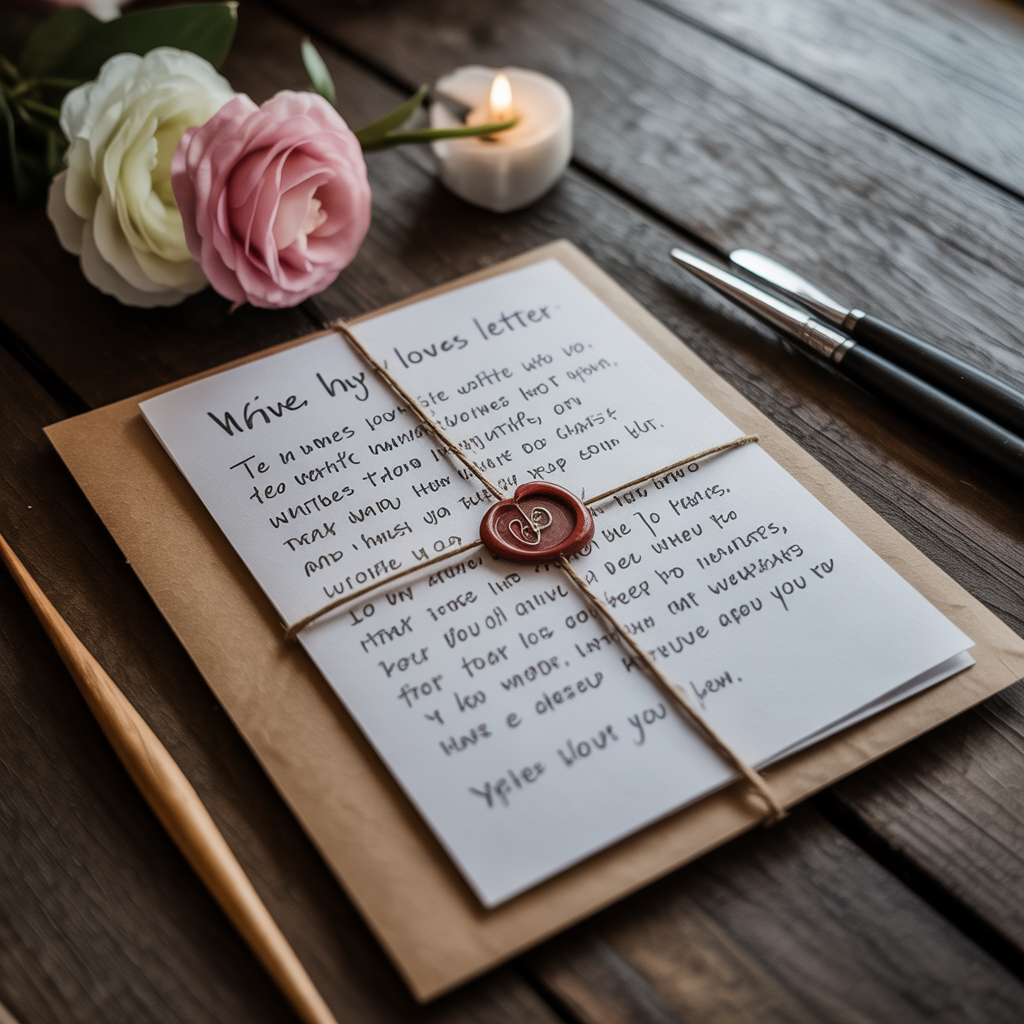 A Handwritten Love Letter Packaged with Care Romantic Gift Ideas for Your Boyfriend