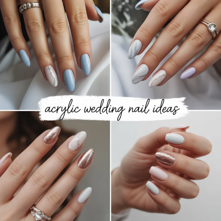 Acrylic Wedding Nail Ideas