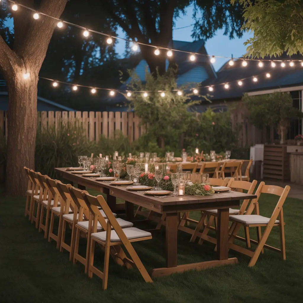 Backyard Celebration Alternative Wedding Reception Ideas