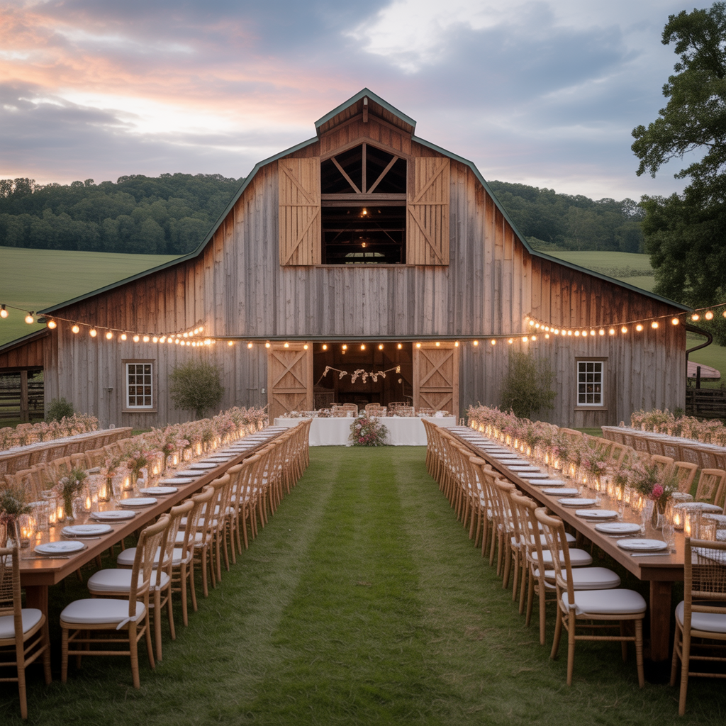 12 Affordable Charm Cheap Wedding Venues You’ll Love 8 Barns and Farms for Rustic Elegance