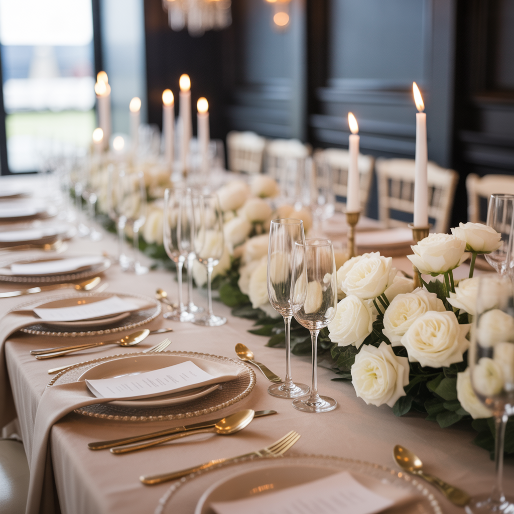 Champagne and White