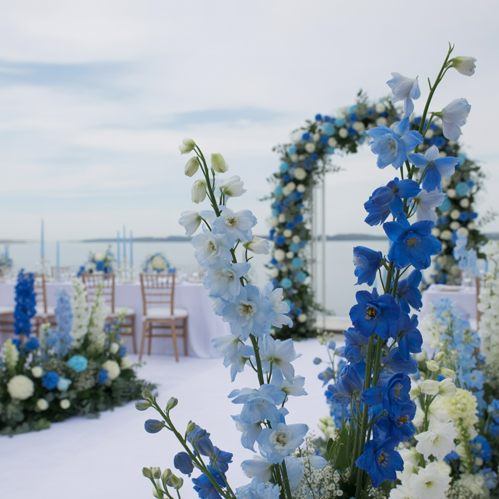 Delphiniums for Icy Blues