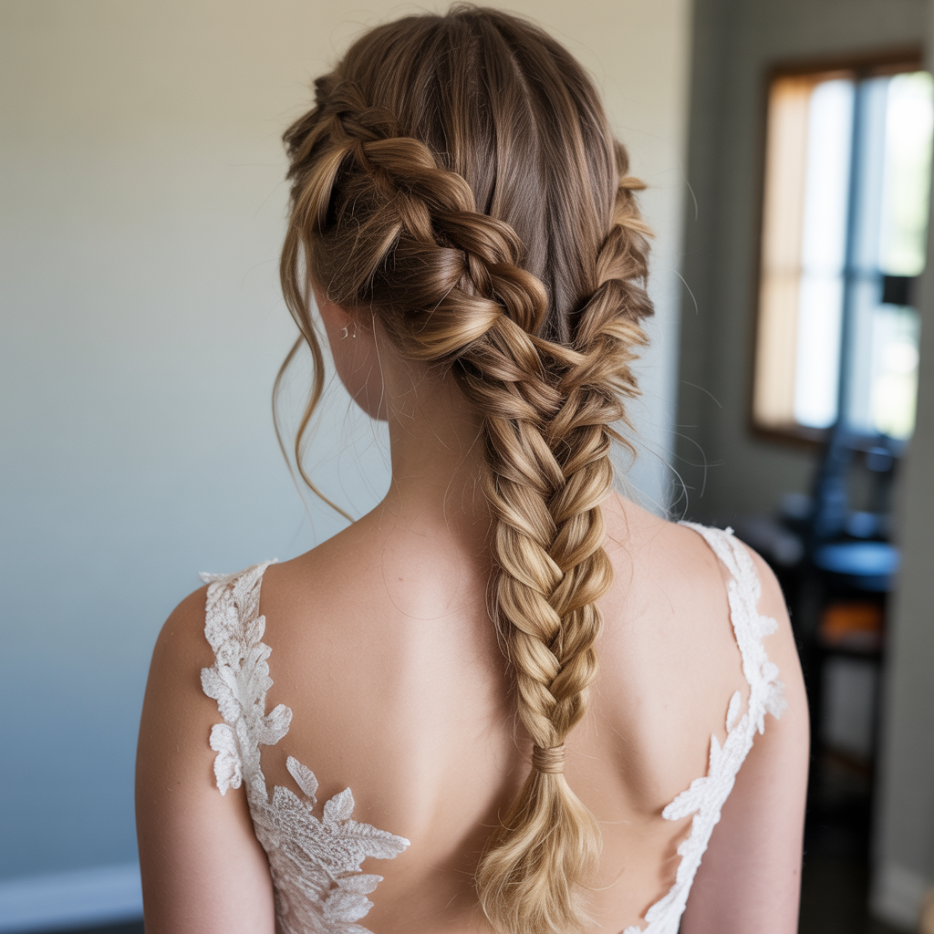 20 Elegant & Modern Bridesmaid Hairstyle Ideas for Weddings 13 Fishtail Braid