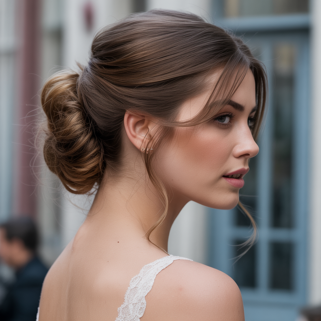 20 Elegant & Modern Bridesmaid Hairstyle Ideas for Weddings 12 French Twist
