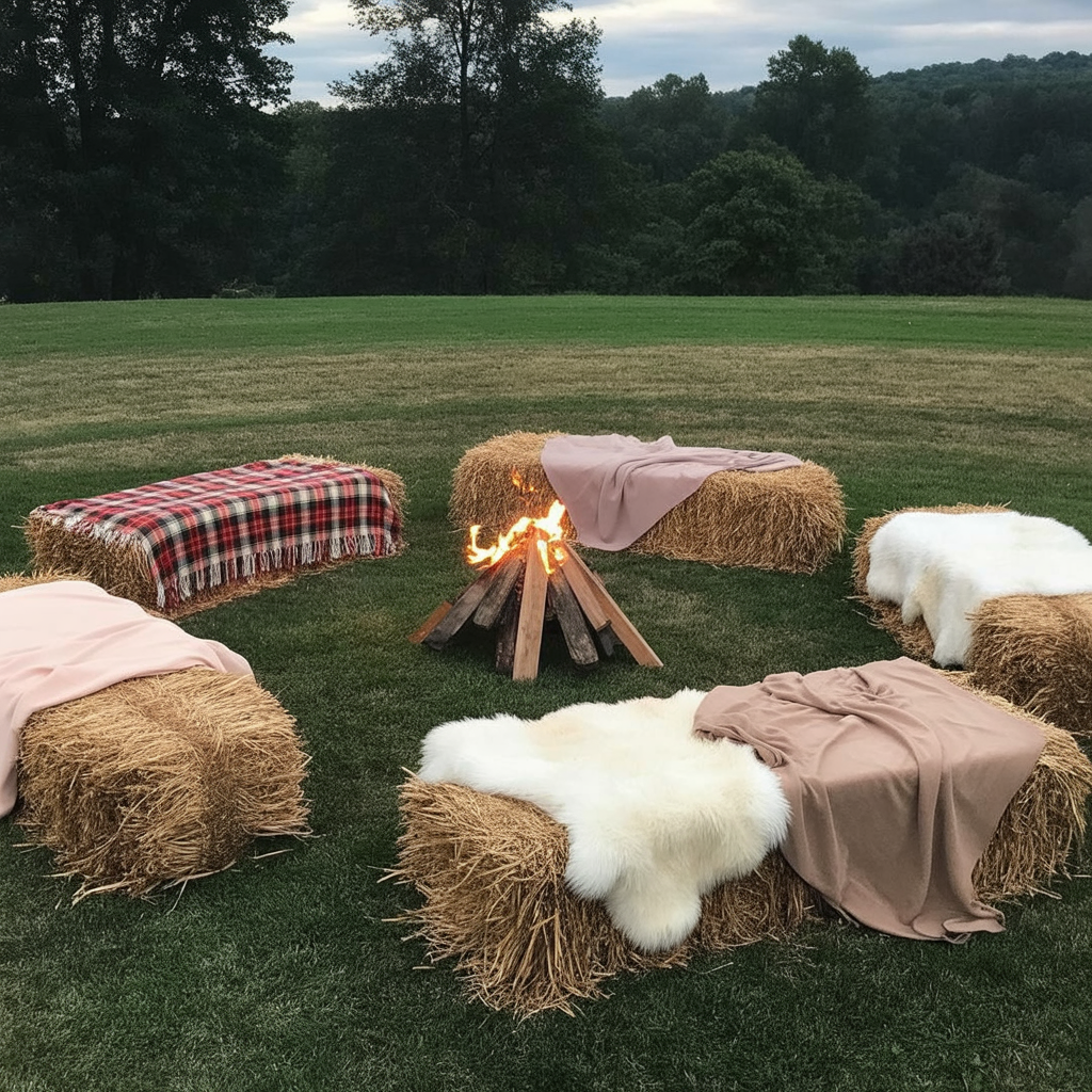 Hay Bale Lounges