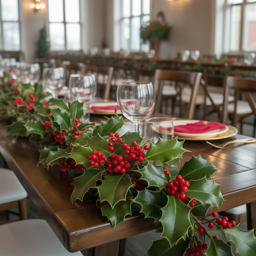 Holly Berries for Festive Red