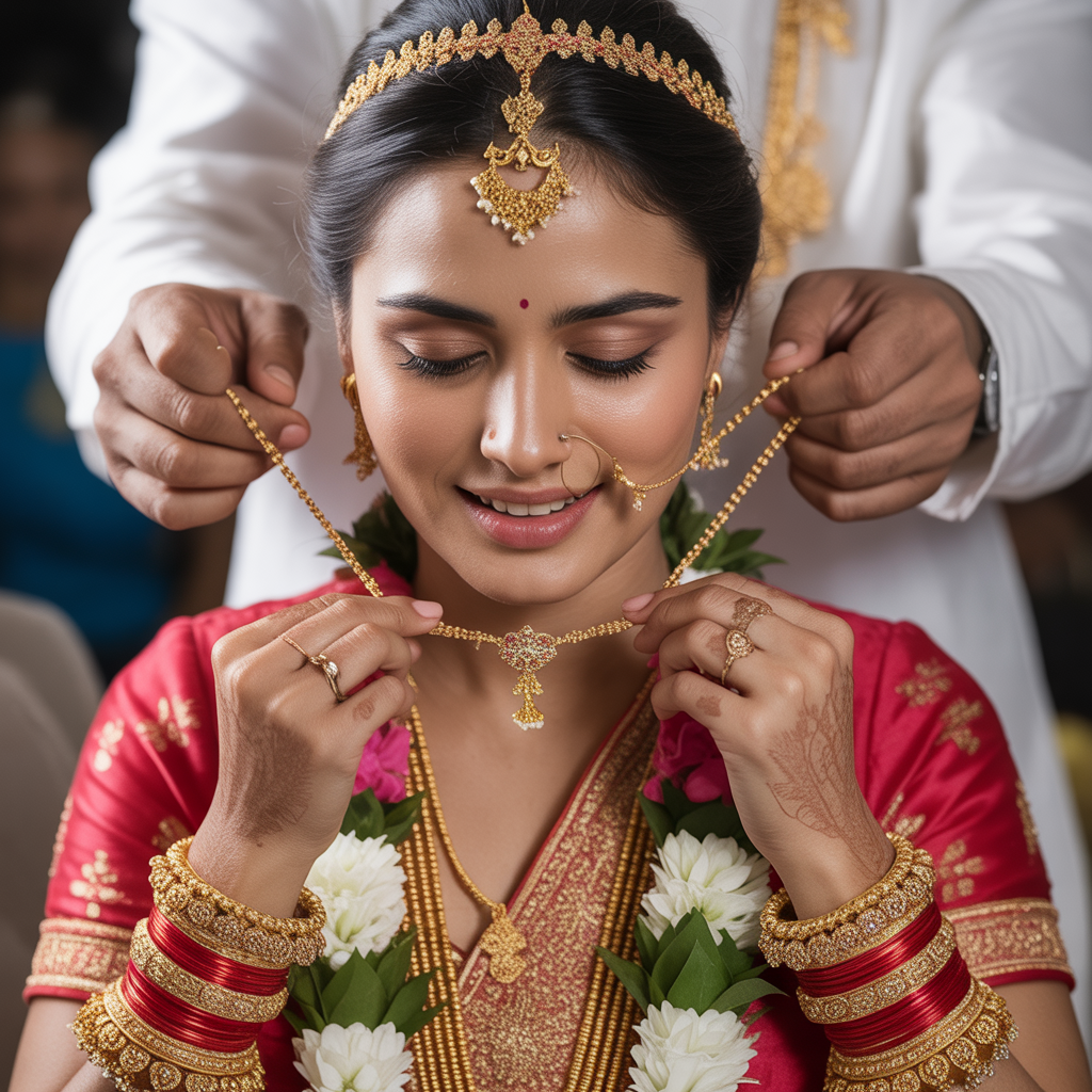 Mangalsutra Tying