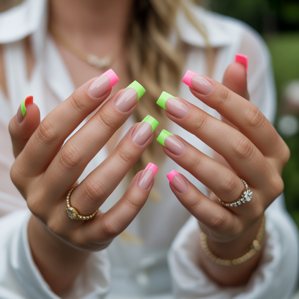 Neon Accents for Playful Pop