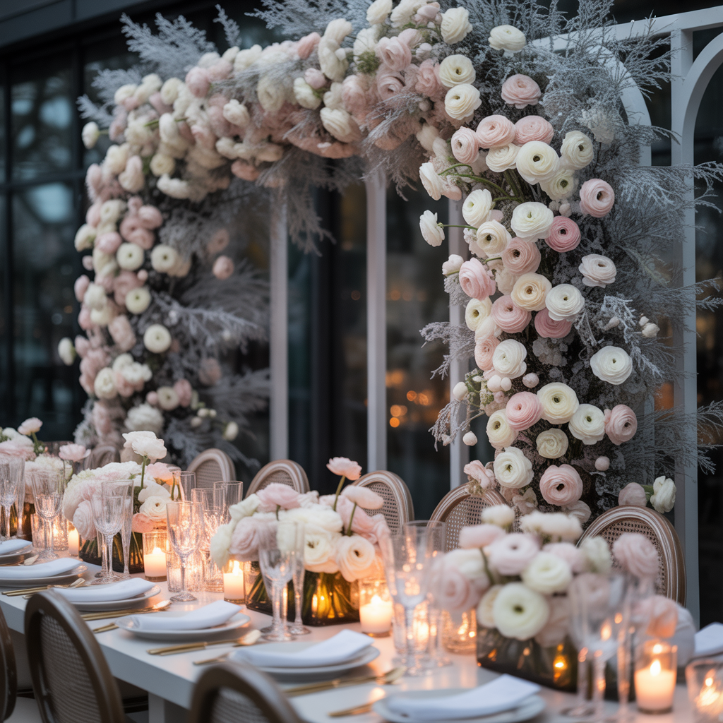Ranunculus for Romantic Softness Winter Wedding Flowers Ideas