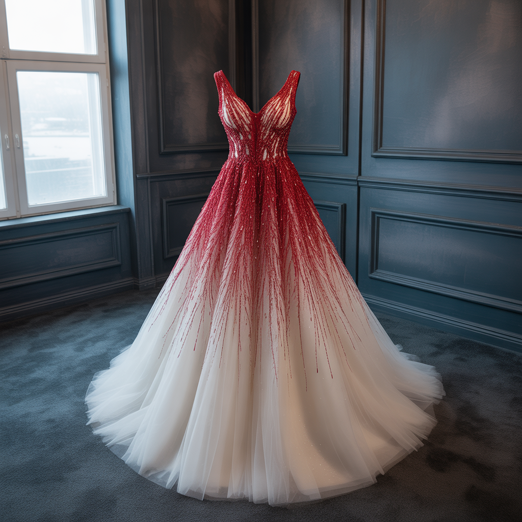 20 Elegant Red and White Wedding Inspiration for Your Big Day 2 Red and White Wedding Dress Inspiration