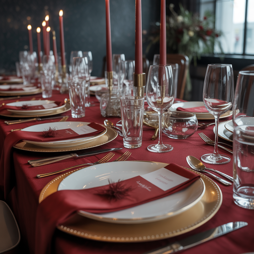20 Elegant Red and White Wedding Inspiration for Your Big Day 6 Red and White Wedding Table Settings