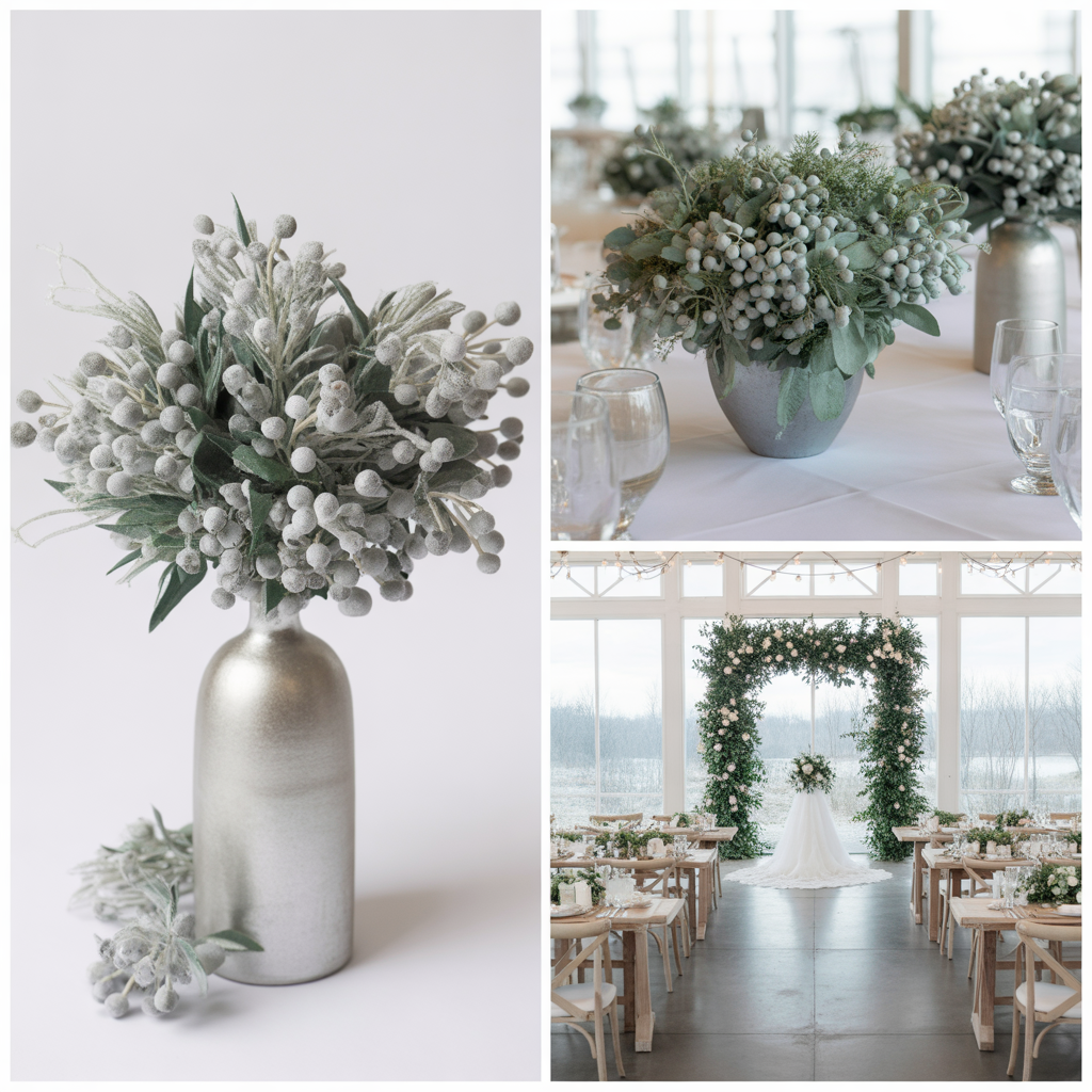 Silver Brunia for Metallic Touch