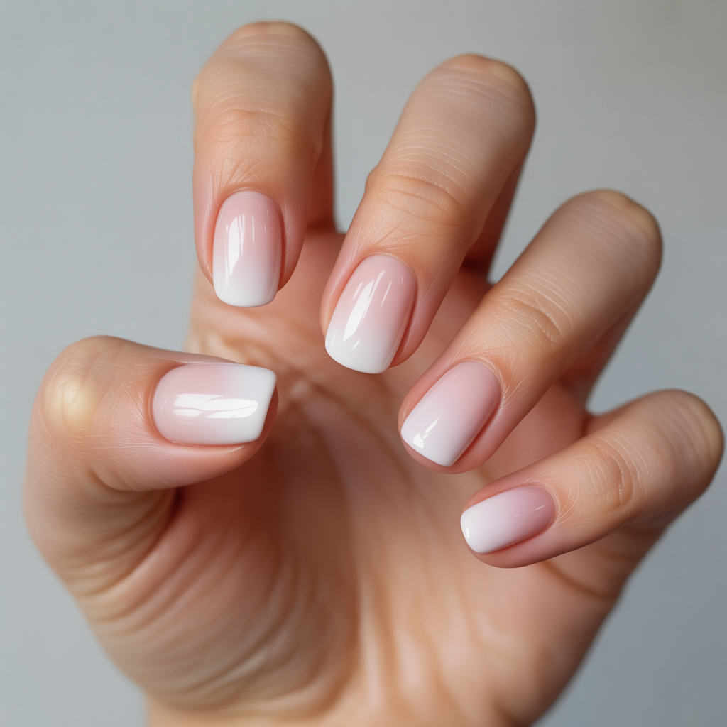 Soft Ombré Fade Stunning Summer Wedding Nail Ideas