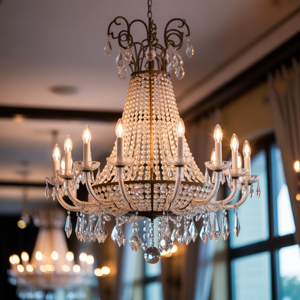 Statement Chandeliers Indoor Wedding Decorations Ideas