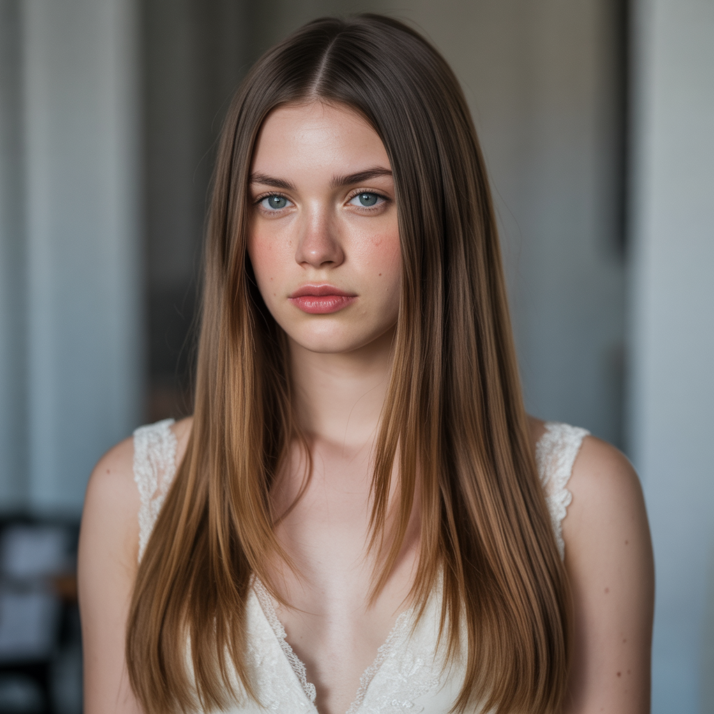 20 Elegant & Modern Bridesmaid Hairstyle Ideas for Weddings 14 Straight and Glossy