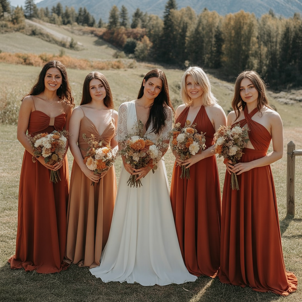 20 Elegant Fall Wedding Colors That Capture Autumn’s Charm 6 Terracotta and Cream Warmth