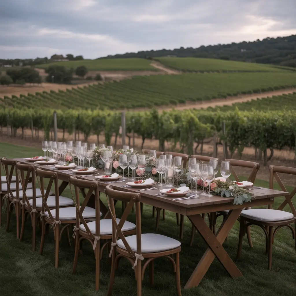 Vineyard Affair Alternative Wedding Reception Ideas