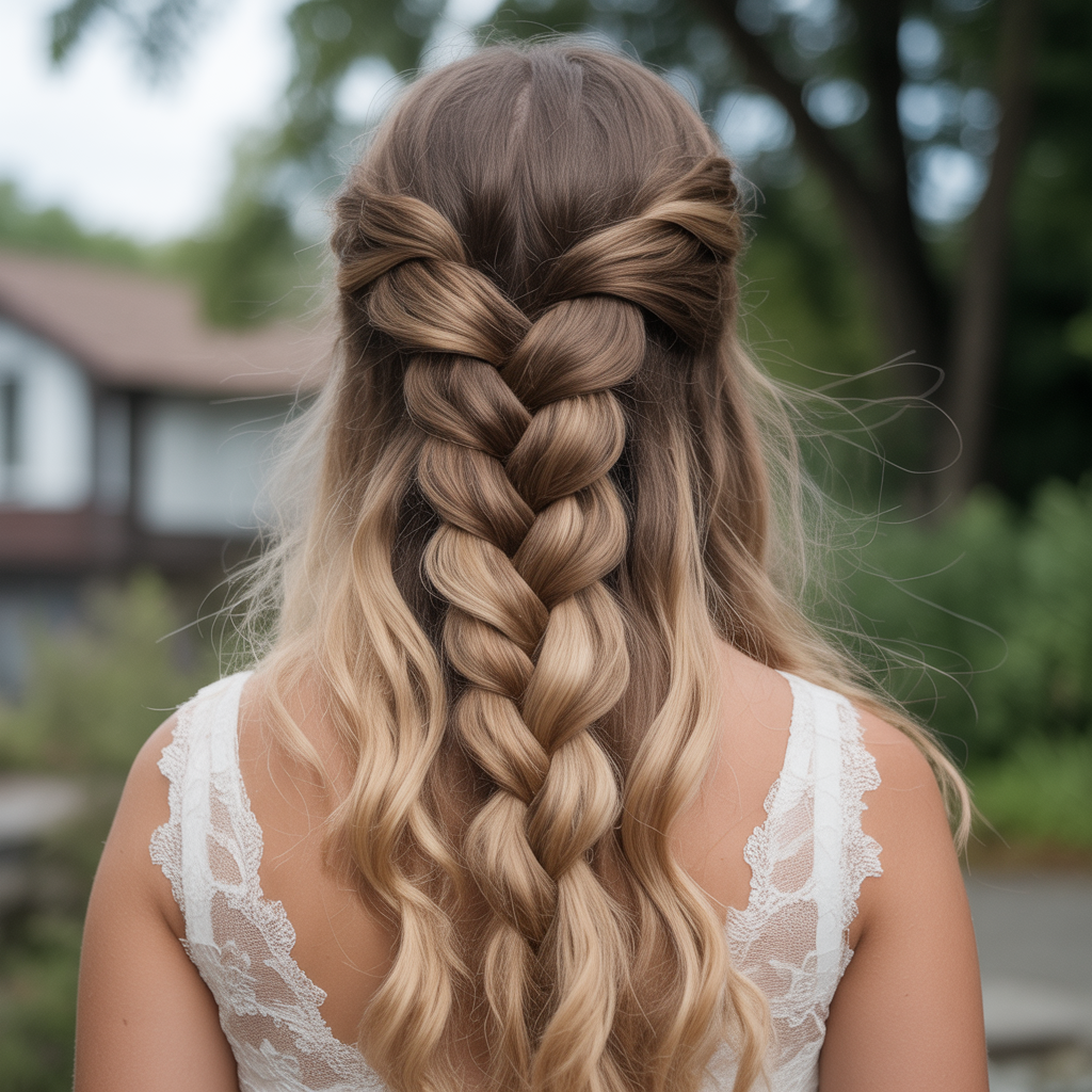20 Elegant & Modern Bridesmaid Hairstyle Ideas for Weddings 20 Waterfall Braid