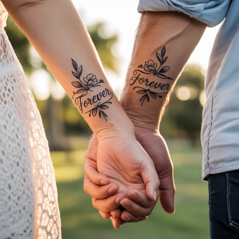 couple tattoo placement