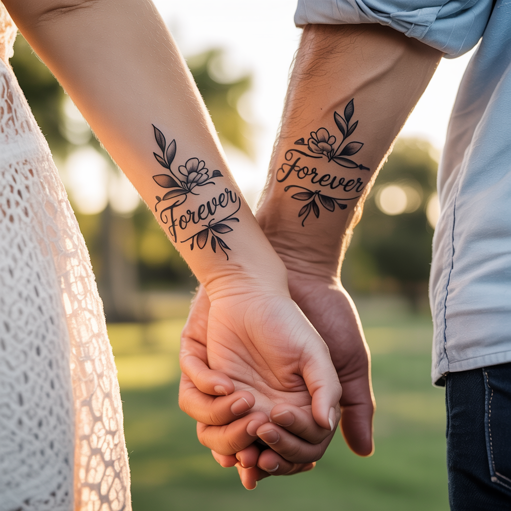 couple tattoo placement